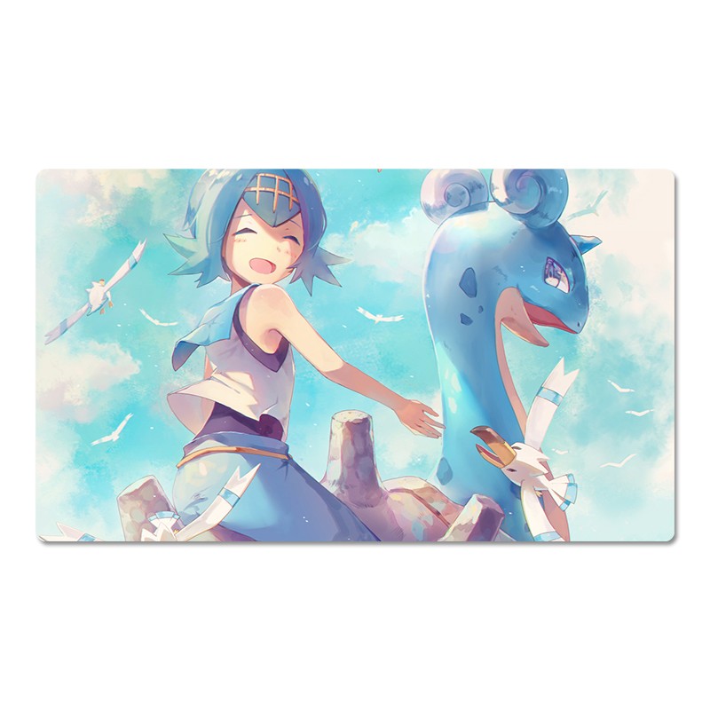 Lana Lapras Board Game Pokemon Playmat PTCG TCG CCG Pad Trading Card Games Mat