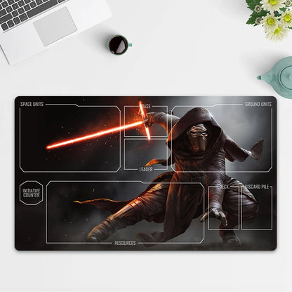 Playmat Kylo Ren TCG Starwars : Unlimited Trading Card Game Play Mat Free Bag
