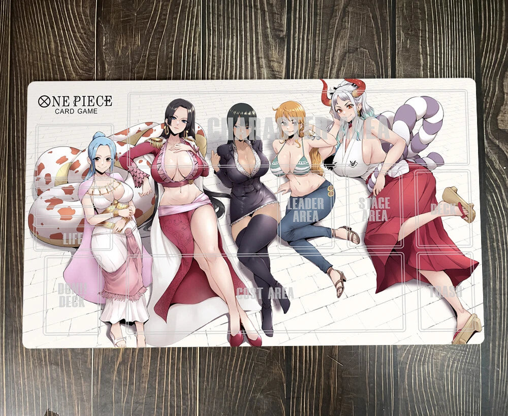 One Piece Girls OPCG TCG CCG Table Playing Pad Playmat Trading Card Game DeskMat Mousepad