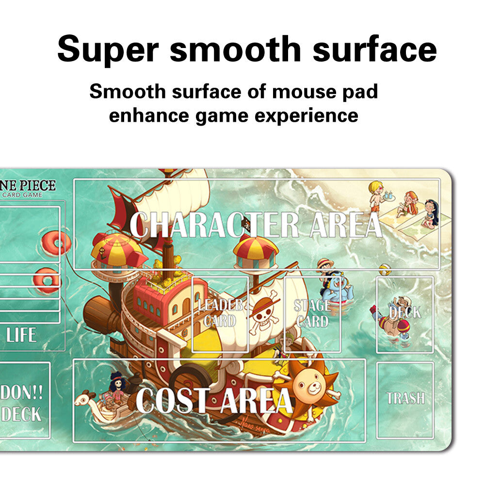 1330380 - Board Game One Piece Playmat with Zone Games Mousepad Play Mat of TCG
