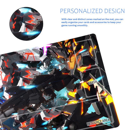 Gundam Playmat Suitable for GCG , includes Storage Bag,24 x 14 inches (GD5101413)