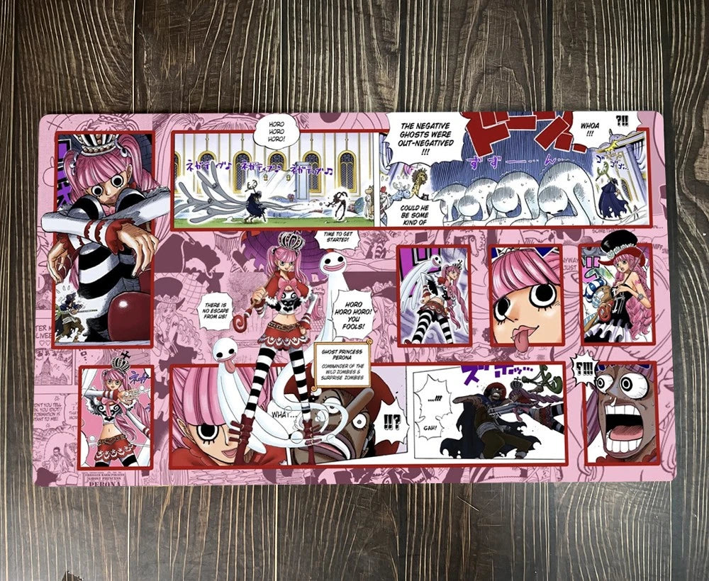 One Piece O-P OPCG TCG CCG Play Pad Perona Table Playmat Trading Card Game Desk Mat Mousepad