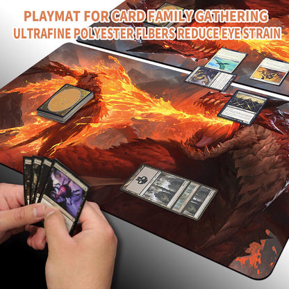 MOLTEN EXHALE - Magic The Gathering MTG Playmat TCG CCG MTG Playmat Stitched Edge