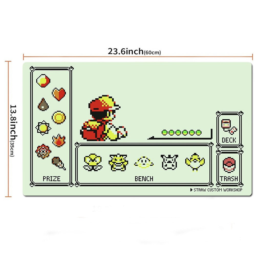 Pixel Graph Series 8 Board Game Pokemon Table Playmat Card Play Mat TCG CCG Pad
