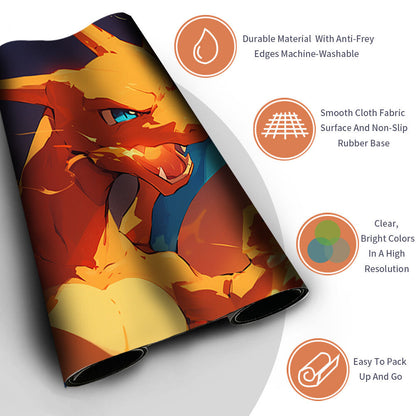 New Pokemon Charizard Playmat Stitched Edge | Pokemon TCG Playmat Stitched Edge | 1351146