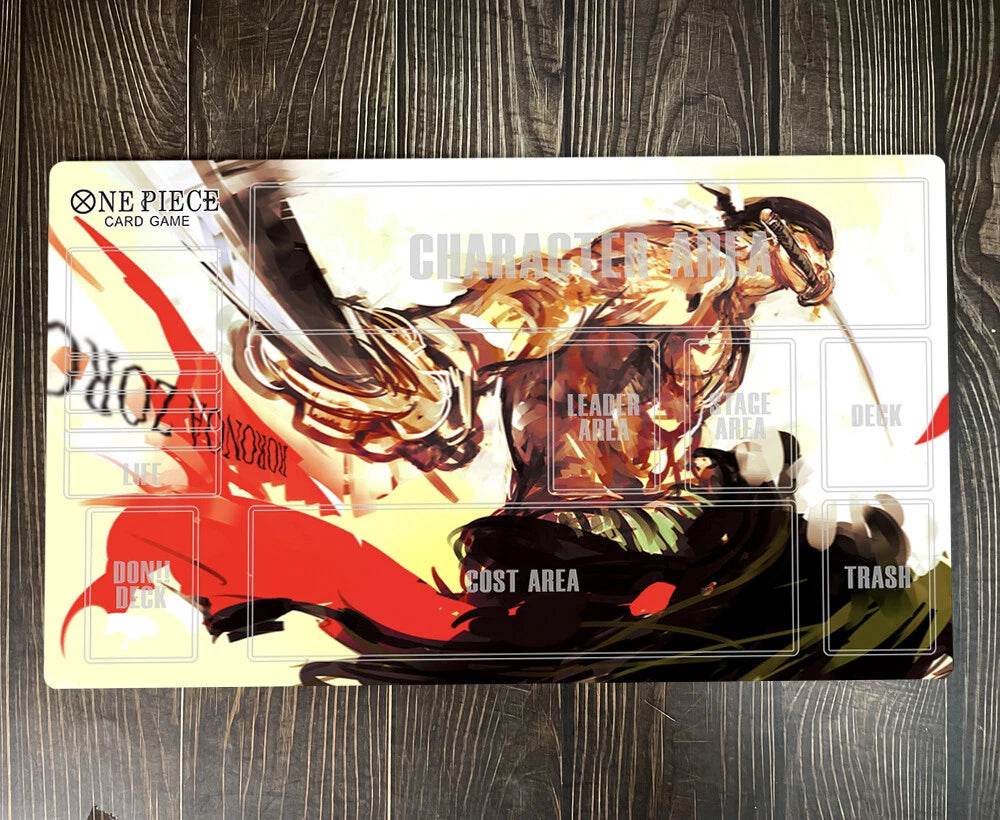One Piece  OPCG TCG CCG Playing Pad Roronoa Zoro Duel Playmat Trading Card Game DeskMat Mousepad