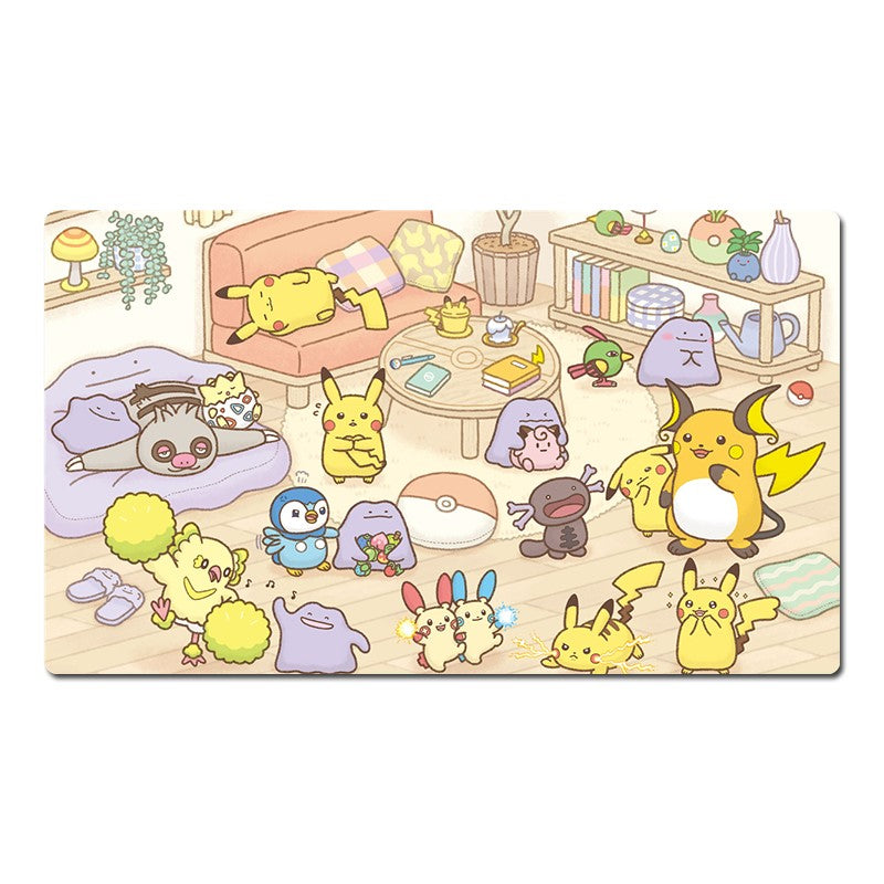Board Game Pokemon Table Playmat TCG CCG Mat Gaming Play Pad Mousepad Free Bag