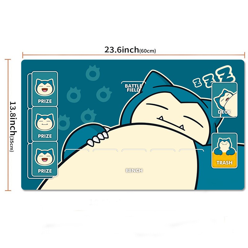 Snorlax Board Game Pokemon Playmat Games Card Play Mat TCG CCG Pad Mousepad
