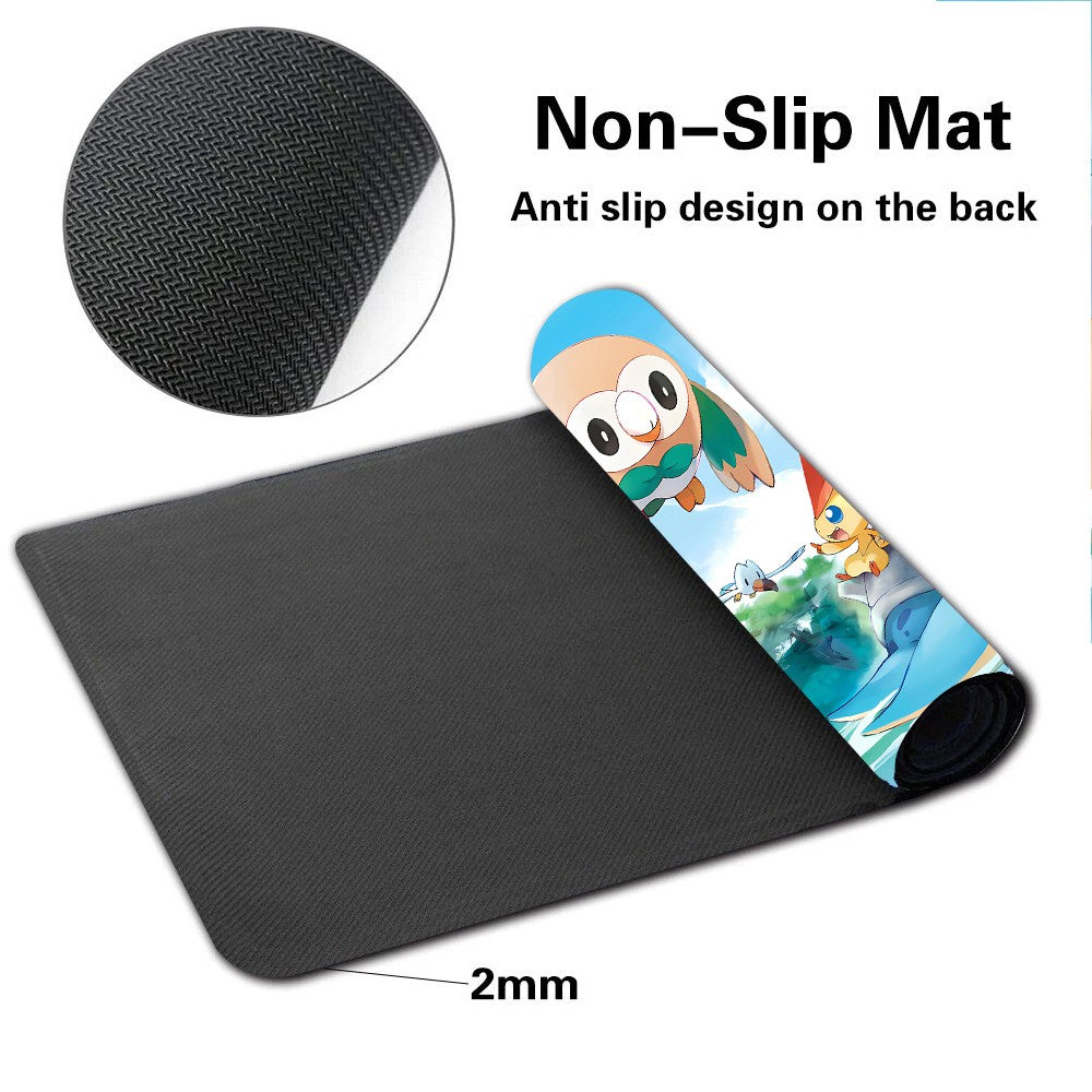 Lapras Rowlet Board Game Pokemon Table Playmat TCG CCG Mat Gaming Pad Mousepad