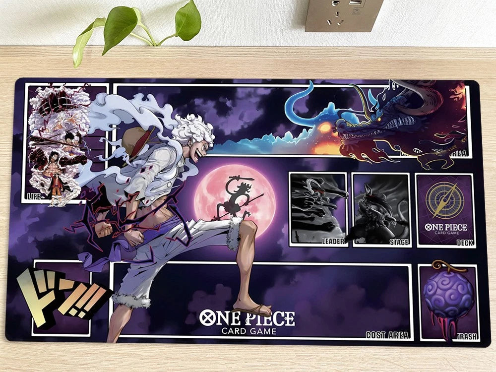 One Piece Monkey D. Luffy Duel Playmat CCG OPCG Gaming Mat Trading Card Game Mouse Pad Deskmat
