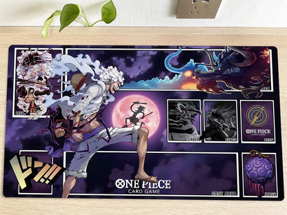 One Piece Monkey D. Luffy Duel Playmat CCG OPCG Gaming Mat Trading Card Game Mouse Pad Deskmat