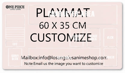 One Piece Pokemon YuGiOh Digimon MTG Custom Playmat TCG CCG Board Game Trading Card Game Mat Anime Mouse Pad Desk Mat Gaming Accessories Zone 14"X24" / 35X60 cm