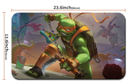 MICHELANGELO,WEIRDNESS TO 11-MTG Playmat | TCG CCG Card Game Mat | Non-Slip Base