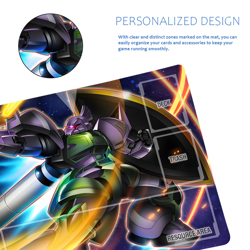 Gundam Playmat Suitable for GCG , includes Storage Bag, 24 x 14 inches (640532)