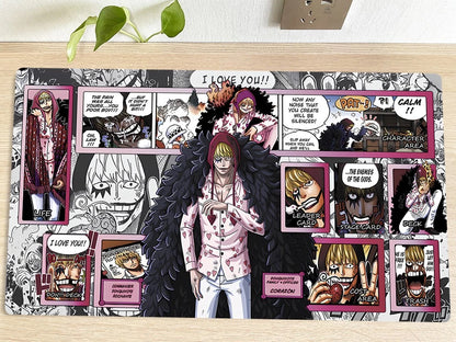 One Piece Donquixote Rosinante Playmat CCG OPCG Mat Trading Card Game Pad Mousepad Deskmat