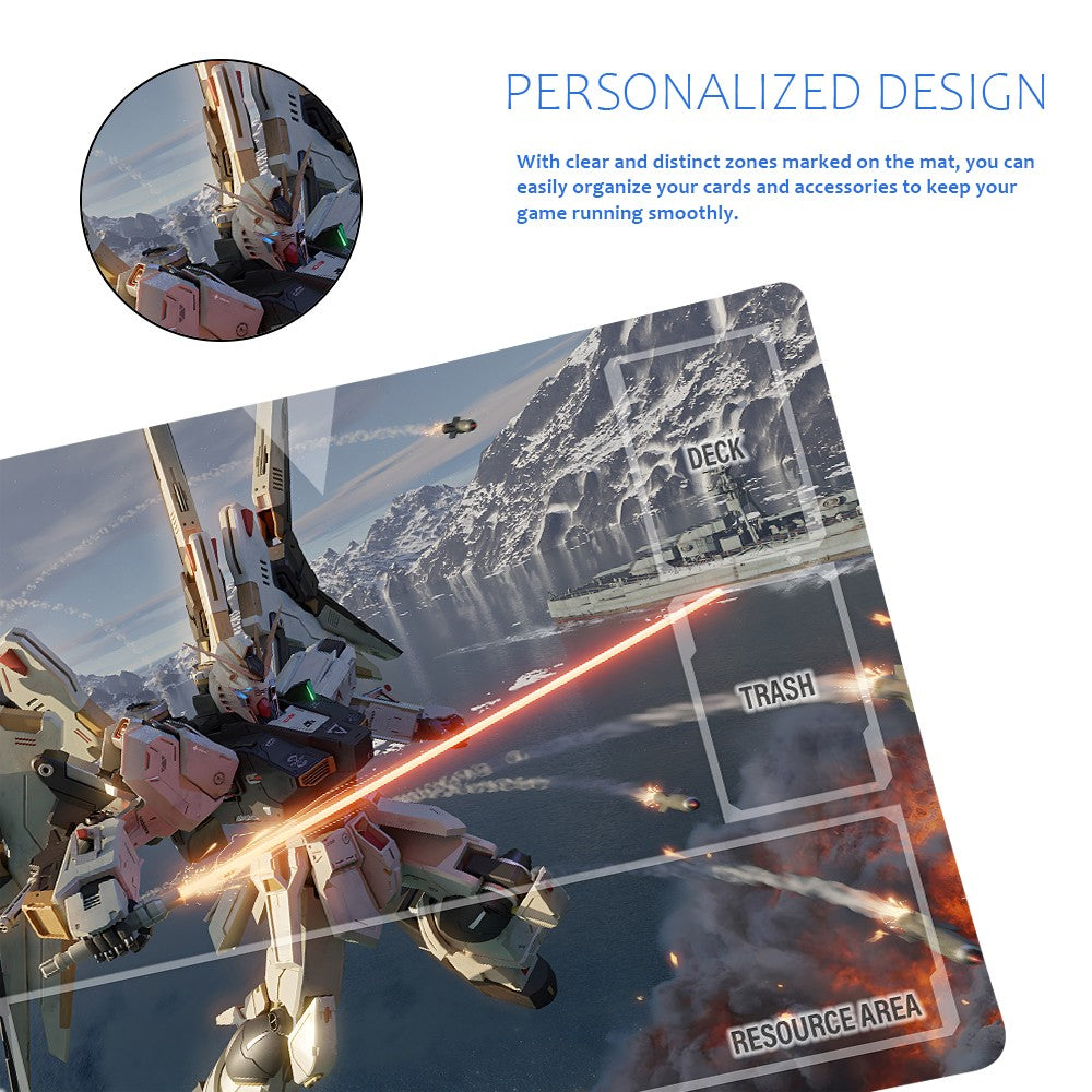 Gundam Playmat Suitable for GCG , includes Storage Bag, 24 x 14 inches (1287239)