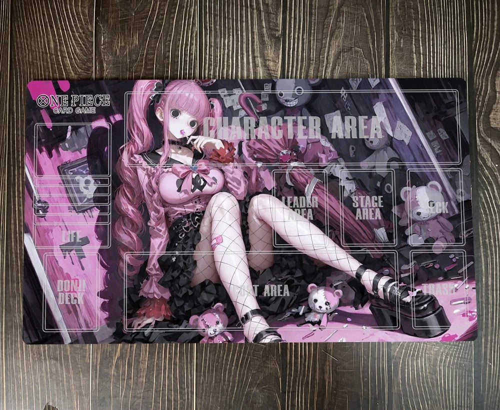 One Piece O-P Girl OPCG TCG CCG Perona Table Playmat Trading Card Game Desk Mat Mouse Pad