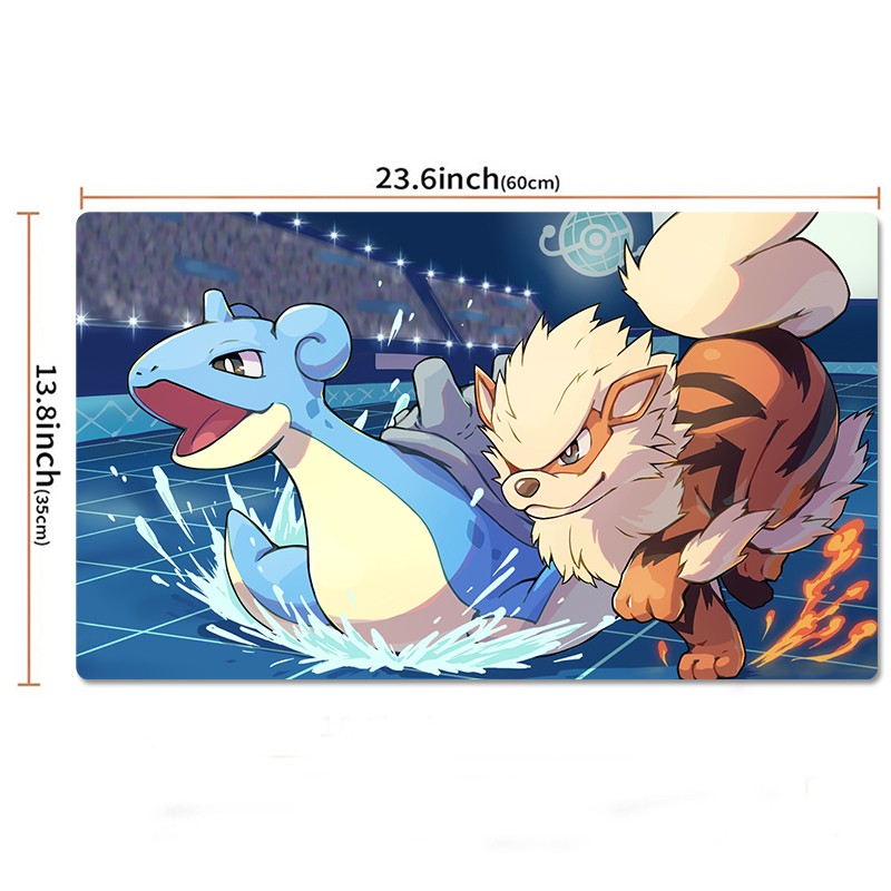 Arcanine Lapras Pokemon Table Playmat PTCG TCG CCG Pad Trading Card Game Mat