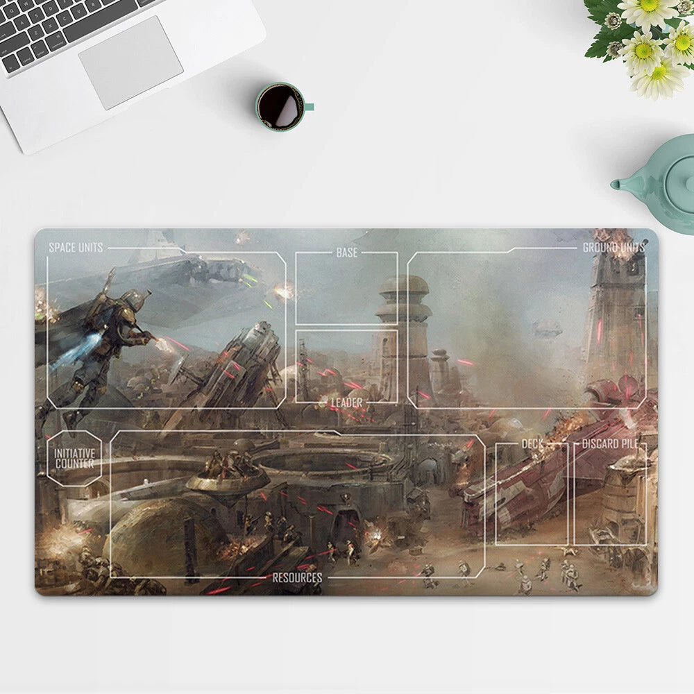 Playmat Boba Fett TCG Starwars : Unlimited Trading Card Game Play Mat Free Bag