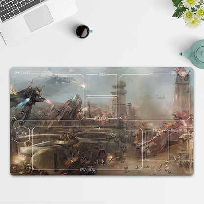 Playmat Boba Fett TCG Starwars : Unlimited Trading Card Game Play Mat Free Bag