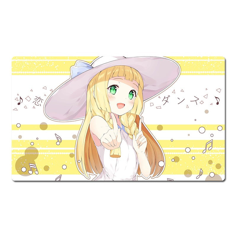 Lillie Board Game Pokemon Table Playmat Card Play Mat TCG CCG Pad Mousepad Bag