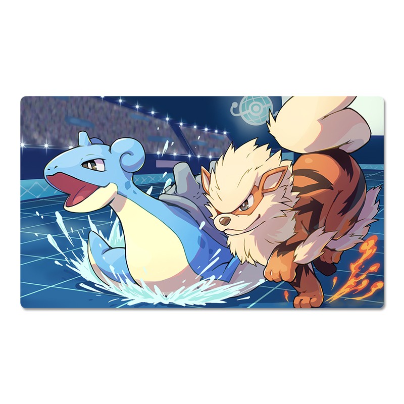 Arcanine Lapras Pokemon Table Playmat PTCG TCG CCG Pad Trading Card Game Mat