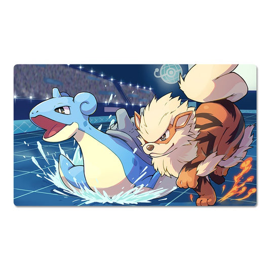 Arcanine Lapras Pokemon Table Playmat PTCG TCG CCG Pad Trading Card Game Mat