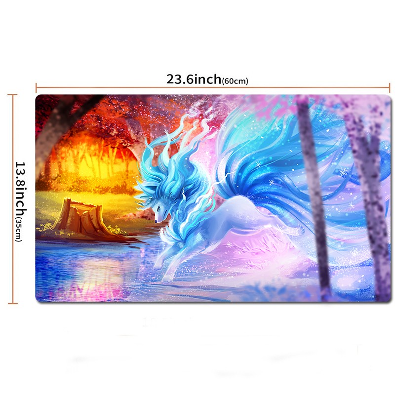 Alola Ninetales Board Game Pokemon Table Playmat PTCG TCG CCG Pad Card Games Mat