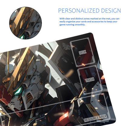 Gundam Playmat Suitable for GCG , includes Storage Bag, 24 x 14 inches (GD510144)