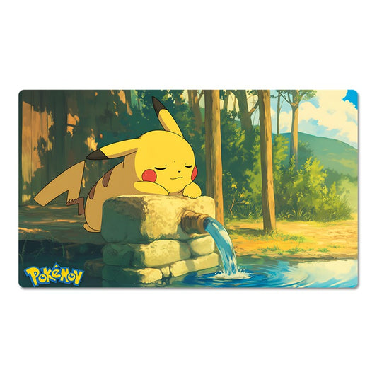 Pikachu Board Game Pokemon Playmat TCG CCG Card Games Play Mat Mousepad Free Bag