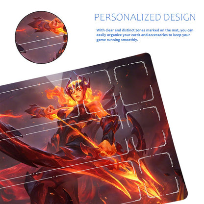 Ashe - League Of Legends Riftbound Playmat 24x14 in + Free Storage Bag