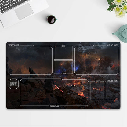 Playmat Starkiller TCG Starwars : Unlimited Trading Card Game Play Mat Free Bag