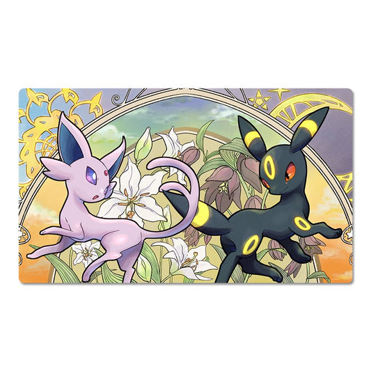 Espeon Umbreon Board Game Pokemon Table Playmat TCG CCG Card Game Mat Mousepad
