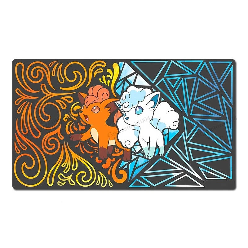 Vulpix &amp; Alolan Vulpix Board Game Pokemon Table Playmat TCG CCG Mat Pad Mousepad