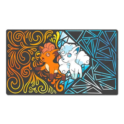 Vulpix &amp; Alolan Vulpix Board Game Pokemon Table Playmat TCG CCG Mat Pad Mousepad