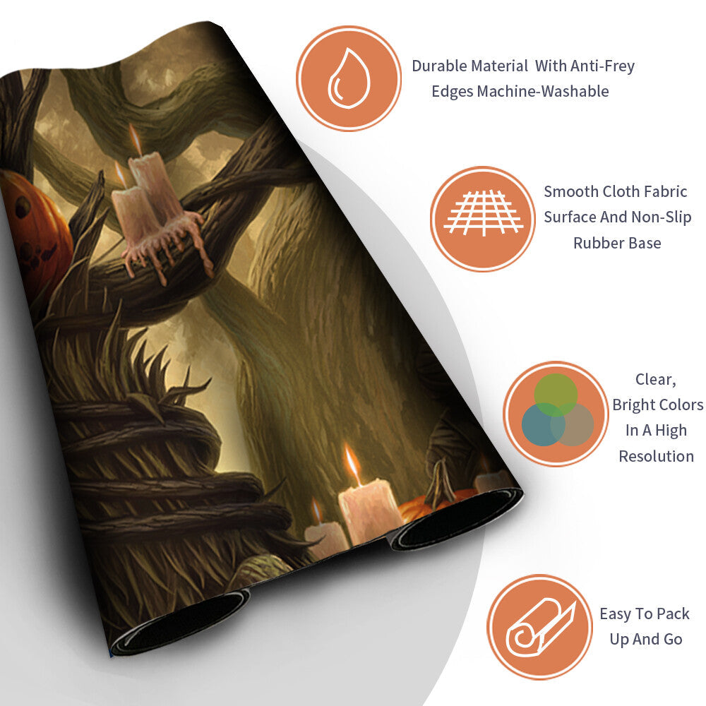 CROSSROADS CANDLEGUIDE -Board Game MTG Playmat Magic The Gathering Playmat Stitched Edge