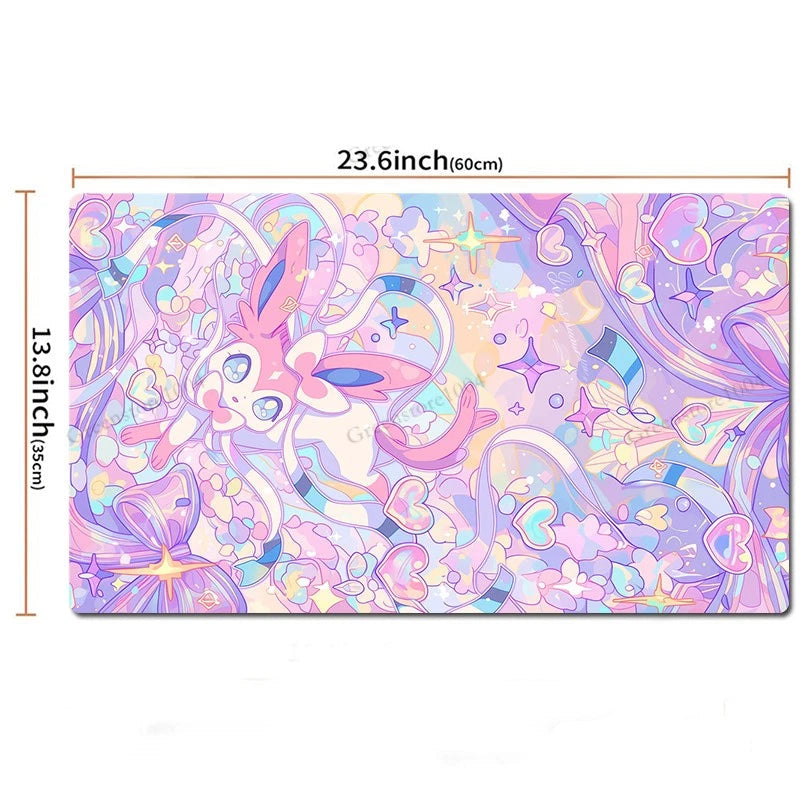 Sylveon Board Game Pokemon Table Playmat TCG CCG Mat Gaming Pad Mousepad &amp; Bag