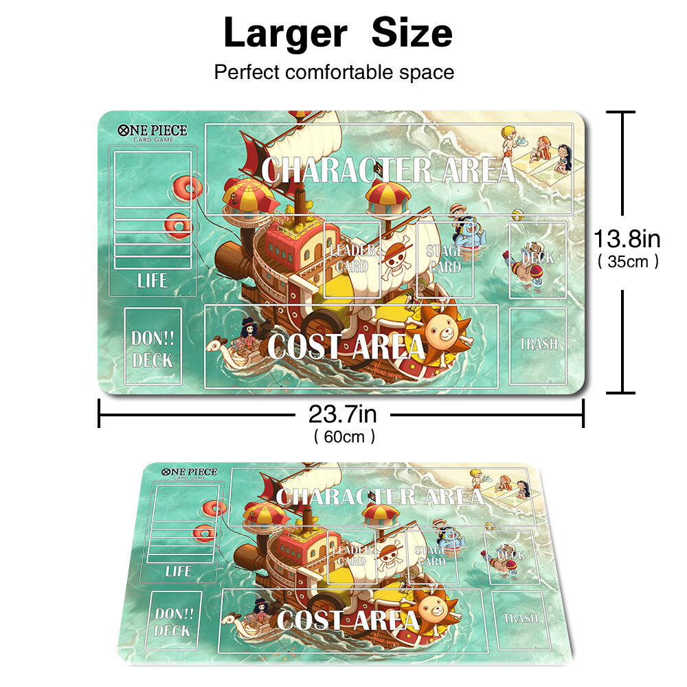 1330380 - Board Game One Piece Playmat with Zone Games Mousepad Play Mat of TCG