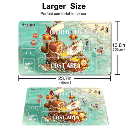 1330380 - Board Game One Piece Playmat with Zone Games Mousepad Play Mat of TCG