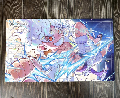 One Piece O-P OPCG TCG CCG Monkey D Luffy Gear 5 Table Playmat Trading Card Game Desk Mat Mouse Pad