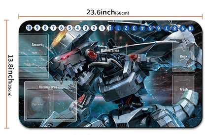 Large mouse pad with robot design and measurements