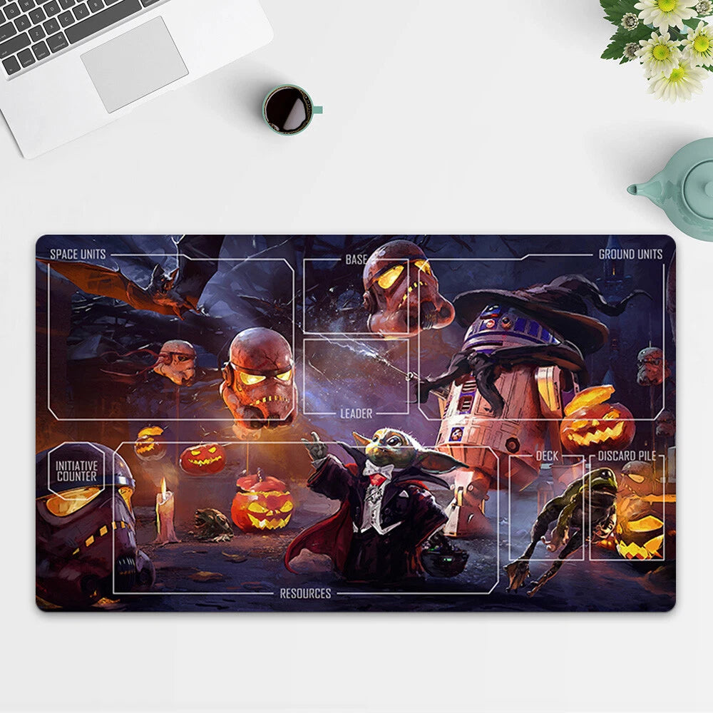 Playmat Little Yoda TCG Starwars : Unlimited Trading Card Game Play Mat Free Bag