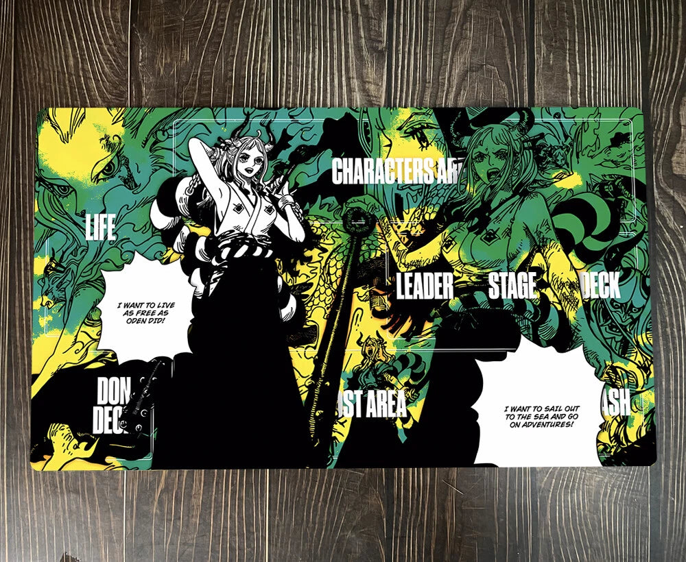 One Piece Yamato O-P Table Playmat OPCG TCG CCG Play Mouse Pad Trading Card Game Desk Mat