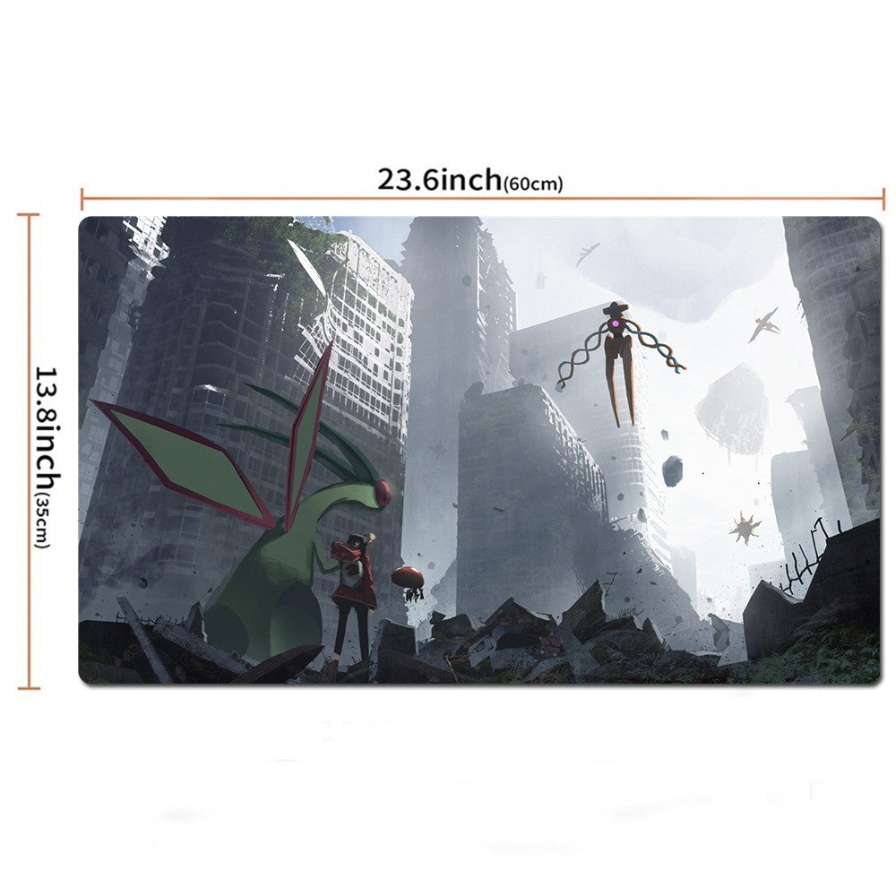 Deoxys Flygon Board Game Pokemon Playmat PTCG TCG CCG Pad Trading Card Games Mat