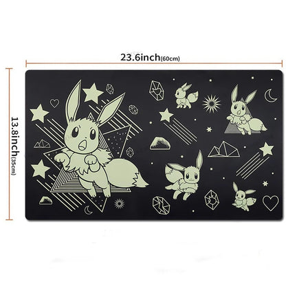 Eevee Board Game Pokemon Table Playmat PTCG TCG CCG Mat Play Pad Mousepad
