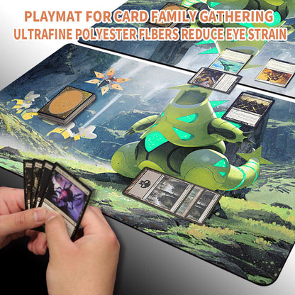 New Pokemon Tyranitar Playmat Stitched Edge | Pokemon TCG Playmat Stitched Edge | 329482