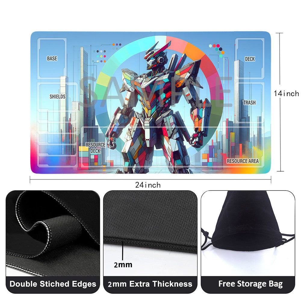 Gundam Playmat Suitable for GCG , includes Storage Bag, 24 x 14 inches (1342705)