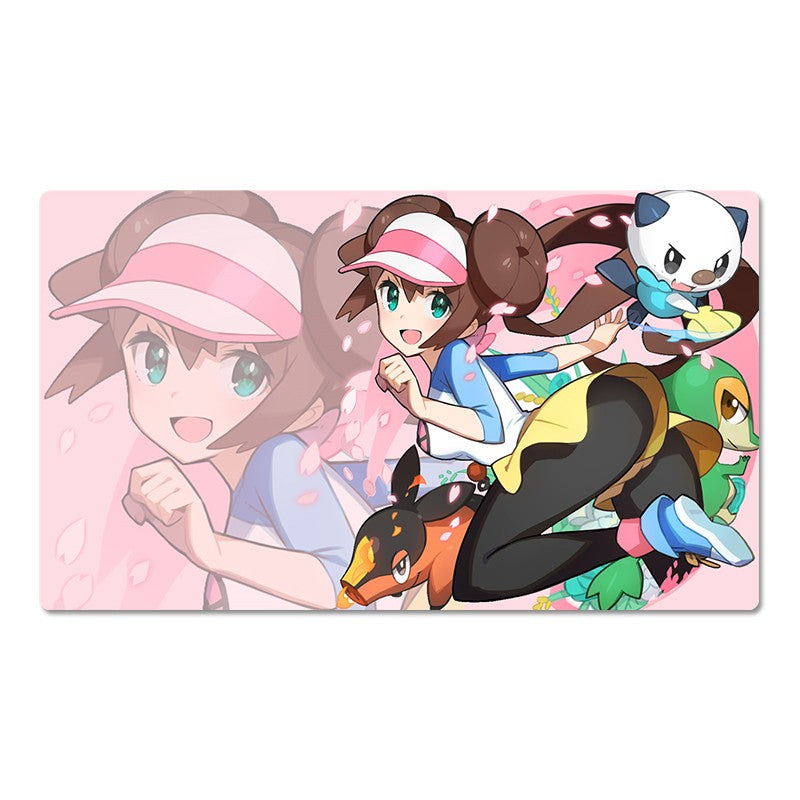 Rosa Board Game Pokemon Table Playmat PTCG TCG CCG Pad Trading Card Games Mat