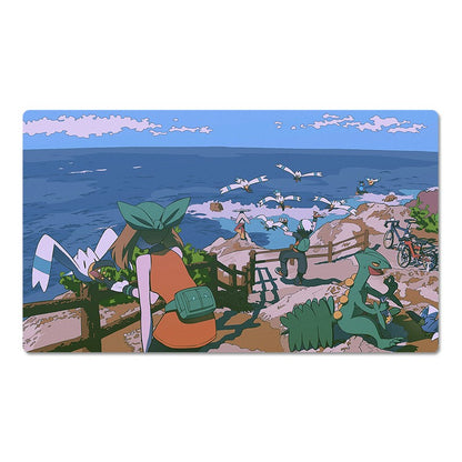 Emerald Hoenn Board Game Pokemon Playmat PTCG TCG CCG Pad Trading Card Games Mat