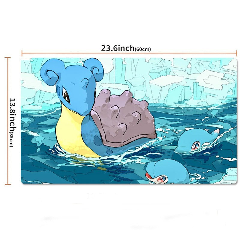 Lapras Board Game Pokemon Table Playmat PTCG TCG CCG Pad Trading Card Games Mat